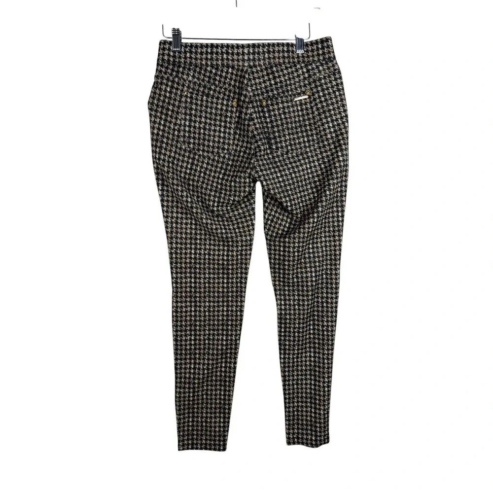 Michael Kors Women's Pull On Pants size‎ P/M Beige Black Houndstooth